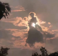 【画像】「DIOにやられて天に旅立つ花京院」みたいな雲、発見されるｗｗｗｗ