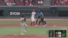 【広島対ロッテ1回戦】広島・大盛、ロッテ・ジャクソンから第3号先制ソロホームラン！！！！！！！！！！！！！！！