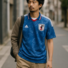 サッカーユニホームを街着に「ブロークコア」 W杯日本代表のアウェーモデルが爆売れ   #サッカー