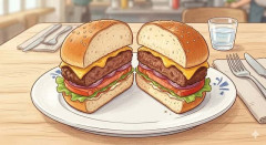 2500円のハンバーガーがこちらwwww