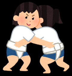 【動画】相撲で女子に負けた男子、負けたのになぜか嬉しそう