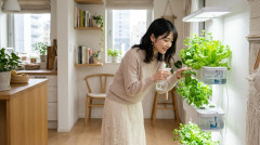【画像】水耕栽培がクッソ楽しい件‥‥クリーンな野菜が台所で爆誕してそれを食べられる喜びｗ