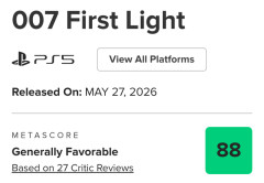 「007 First Light」、メタスコア88でGOTY脱落
