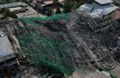 フィリピンで建設中の9階建てビルが倒壊し4人死亡、18人行方不明 →「生存者がいる兆候が確認できなかった」として救助活動終了