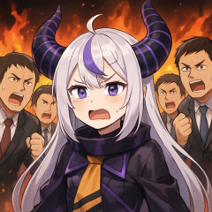 ホロライブ、ラプラス・ダークネスさん炎上 学マスP達が怒り散らかす   #悲報