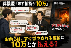 【疑問】葬儀屋「棺桶10万円です」俺「それ、数時間後に燃やしますよね？」←これに大金払えるやついるの？