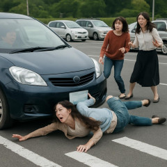 駐車場で女性が運転する車が女性をはね、運転代わった男性が誤発進、ひかれた女性さらにひかれ、さらに他の女性2人巻き込む   #群馬 |  そばにいた女性2人ってのも