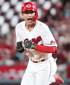 カープ名原『正真正銘』プロ初本塁打！持丸、大盛ら育成出身組が躍動中ｗｗｗ