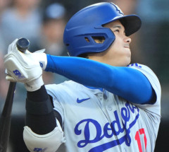 【MLB】大谷翔平、菅野智之から先頭打者アーチ　右手死球の不安吹き飛ばす打者出場６試合ぶり９号