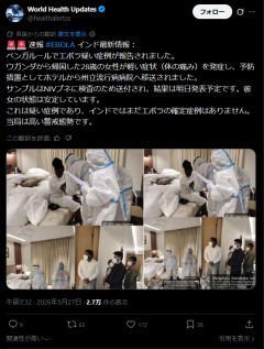 【悲報】インドにエボラが上陸