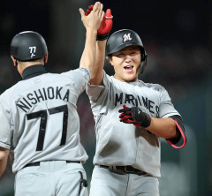 ロッテ山口航輝、ここ6試合で5本塁打