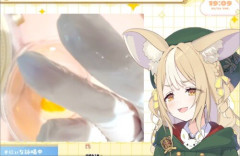 【動画】女性VTuberさん『ほーら、こんなに糸引いちゃってる』