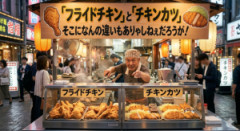 「フライドチキン」と「チキンカツ」
