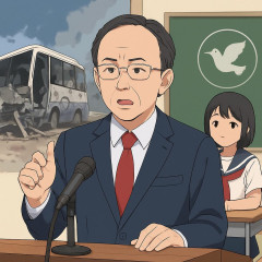 沖縄県の玉城デニー知事、辺野古事故と平和教育の区別を主張