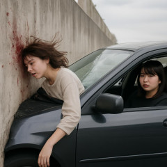助手席の２０代女性が窓から顔を出し 高架の壁にぶつかり死亡 運転手の無職女（２１）は酒気帯び運転で現行犯逮捕 笠松町   #岐阜