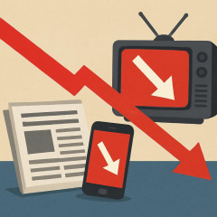 テレビ離れだけじゃない？ メディアの総視聴時間が減少、ドラマ・ニュースも視聴者減   |  テレビ機器で見てないだけでスマホでテレビ番組は見てるんだろ？