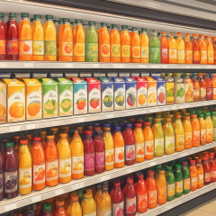 ヨーロッパのジュースコーナー、ジャップよりめちゃくちゃ豪華だった…   |  ジュースは糖分高すぎて身体に良くない