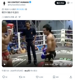 【衝撃映像】格闘家、マトリックス並みに相手の攻撃を見切ってしまうｗｗｗｗ