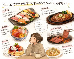 ちょっとささやかな贅沢するかなってなったら何食う