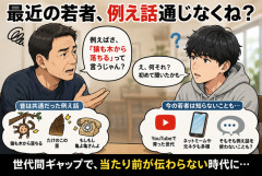 最近の若者って例え話あんま通じなくね？