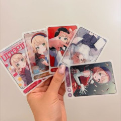 しぐれうい展2026「Uitopia」💟しぐれうい描き下ろしのイラストがプリントされたランダムクリアカード（全5種）＆マシュマロメッセージカード（ノック用）付き