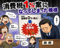 消費税1％案になってしまった模様
