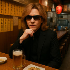 YOSHIKI「今、秋田の居酒屋にいます。誰にも気づかれてません」 ファン驚き「めっちゃYOSHIKIだけどw」   |  フィギア観戦にて かなり年食った