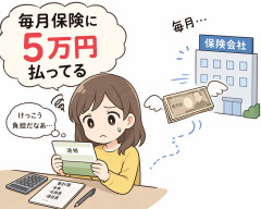 毎月保険に5万払ってる