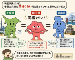埼玉県民だけど、千葉と兵庫は同格ぐらいだと思っていいと思うんだけどさ