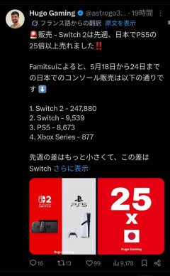 海外「Switch2がPS5の25倍売れた。終戦では？」