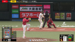 柳田悠岐のソロホームランで同点に追いつく