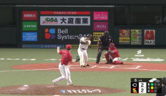 近藤健介のタイムリーと栗原陵矢の犠牲フライで2点勝ち越し！！