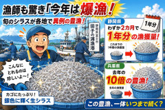 漁師も驚き「今年は爆漁」旬のシラスが静岡では2カ月で1年分、兵庫では去年の10倍の豊漁