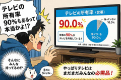 テレビの所有率90%もあるって本当かよ