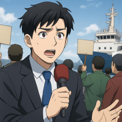 沖タイ記者「国が抗議団体に対し、船に乗せたことがある国会議員の情報を出せと迫っていた。異様だ」