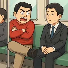 電車内で足組み隣の男性に蹴られ芸人、足を組んだ方が悪いという批判に「落ちついて考えろよ。人の足を蹴る＝犯罪 だぞ」   |  マナーのなってない人なんて腐るほどいるじゃん。