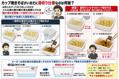 カップ焼きそばがいまだに湯切り仕様なのは何故？