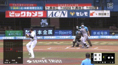 【ロッテ対阪神3回戦】阪神、３回表無死一三塁から梅野の併殺打の間に三塁ランナーが生還し同点に追いつく！！！