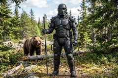 本物のクマの爪を使って実験しました…対クマ専用防護服「熊テクター」！