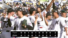 5月31日　ロッテ４－２阪神　先発ロングが4回1失点、山口が2本の長打で得点打点を稼ぐなど躍動し連敗ストップ！