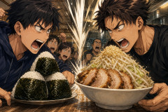 【食生活】セブンおにぎり4個928円vs二郎系950円、どっちがどうなんだい論争が勃発してしまうｗｗｗｗｗｗｗｗｗｗｗｗｗｗｗ