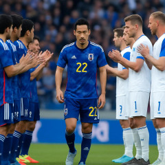日本代表・吉田麻也が前半14分までプレー アイスランドの選手も参加し、代表戦では異例の両チーム花道で送られる   #サッカー