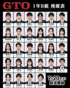 28年ぶりの「GTO」生徒28人一挙発表！！（画像あり）