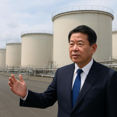 赤沢経産相「100％の水準に戻る」 鹿児島の備蓄基地視察   #ナフサ |  自称リベラルは攻撃的だなw