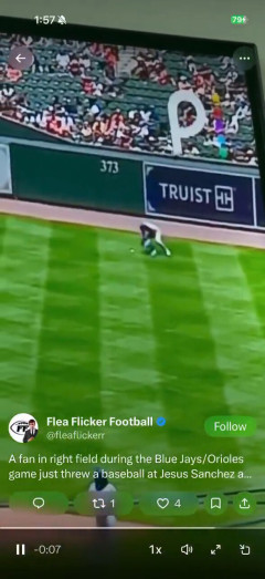 【悲報】MLBで観客が投げたボールが選手に当たって負傷する事件が発生