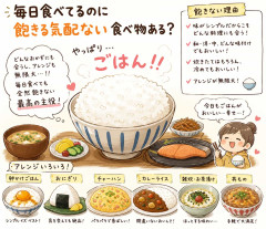 毎日食べてるのに飽きる気配ない食べ物ある？