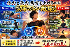 体力と気力両方を上げるのに効率のよい鍛錬