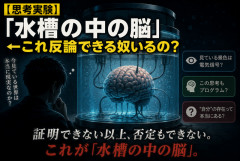 【思考実験】 「水槽の中の脳」←これ反論できる奴いるの？