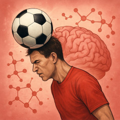 サッカーボールを一度ヘディングするだけで脳損傷に関連するタンパク質濃度が上昇する 新研究   #サッカー