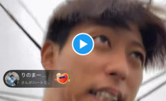 【動画】羽月隆太郎さん vs 台風、傘をぶっ壊されてあっさり敗北ｗｗｗｗｗ